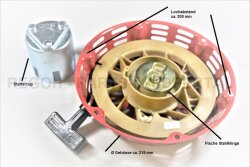 Seilzugstarter Handstarter passend Loncin G340 Flache Stahlklinke + CUP