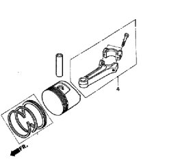 Pleuelstange Pleuel passend Honda GC160, GCV160