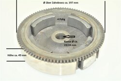 Schwungrad Schwungscheibe 4 Polig und Zahnkranz kompatibel Loncin G270 F/D